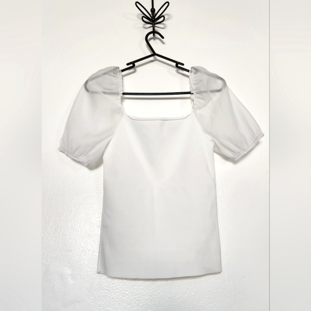 Mango Puff Sleeve Blouse